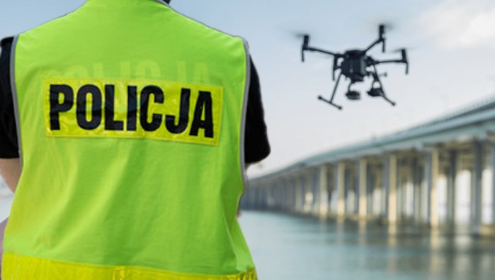 drony policja w warszawie