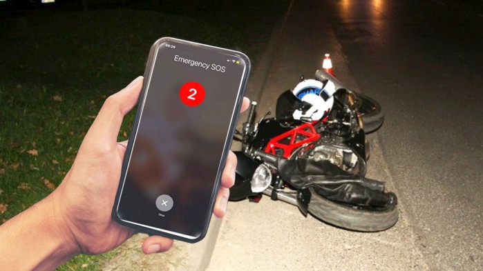 apple emergency sos ratuje motocykliste po wypadku