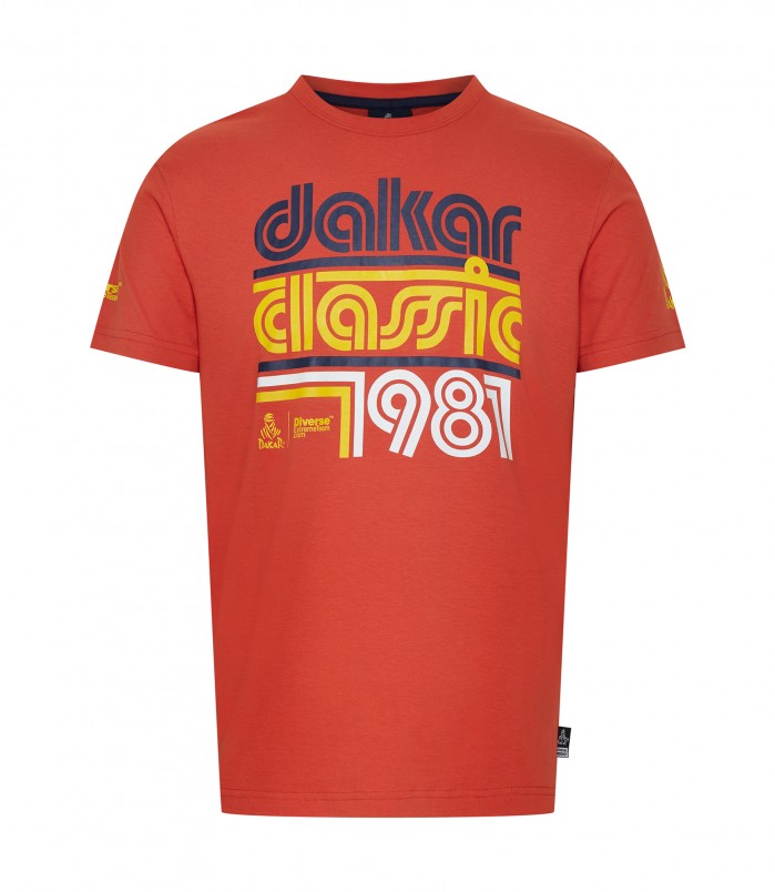 koszulka t shirt diverse dakar classic DKR CL 0222 RED