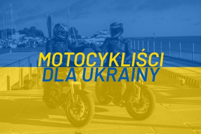 motocyklisci dla ukrainy znapisem
