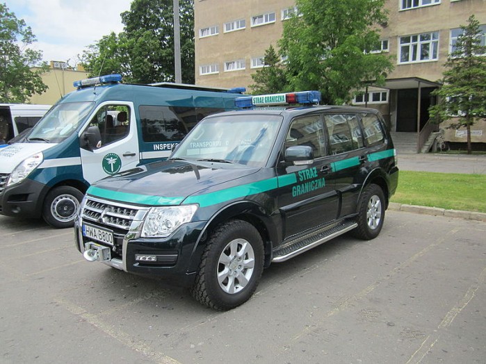 Pojazd patrolowy Stra zy Granicznej w Bia ymstoku