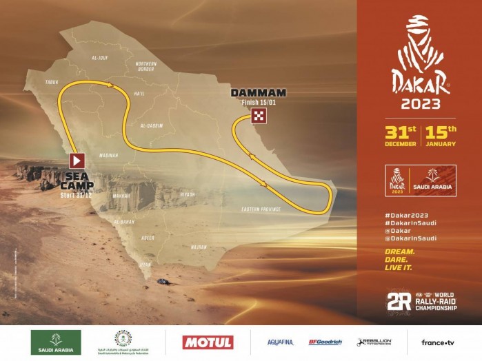 Dakar 2023 route