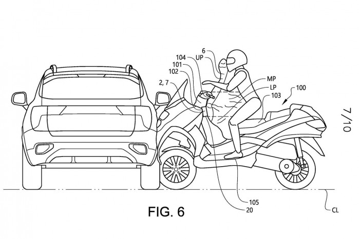 piaggio mp3 airbag patent 01