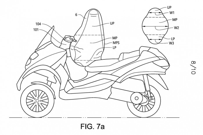 piaggio mp3 airbag patent 04