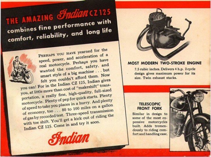 5 Reklama prasowa motocykli Indian CZ