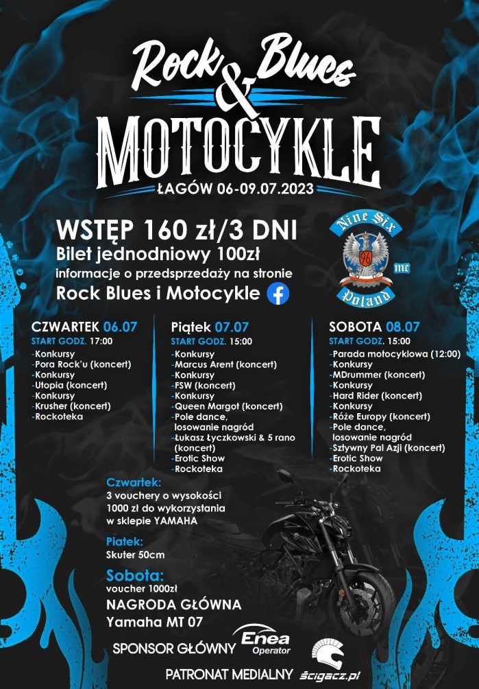 rock blues i motocykle 2023 plakat