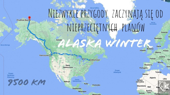 mapa alaska winter White Wolf