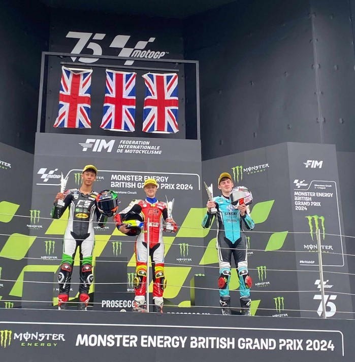 filip surowiak na podium british talent cup