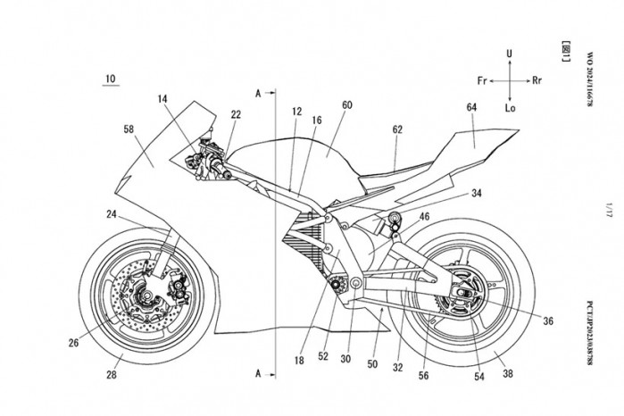 elektryczny motocykl yamaha patent 03