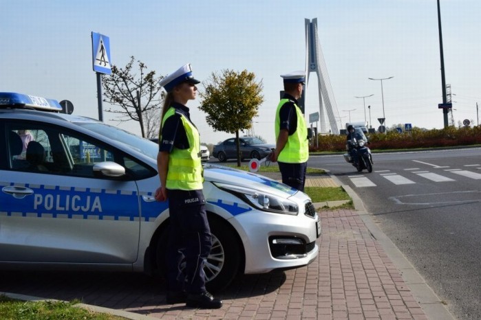 akcja policji motocykl