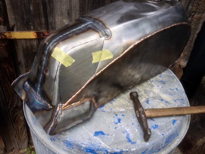 budowa zbiornika paliwa custom XJ 600