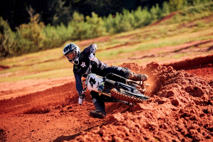 08 Triumph TF 450 RC Ricky Carmichael zakret mx