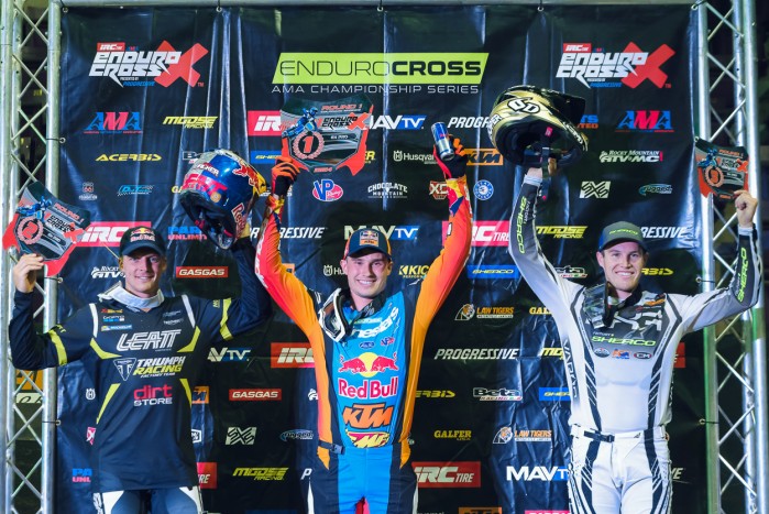 Endurocross podium