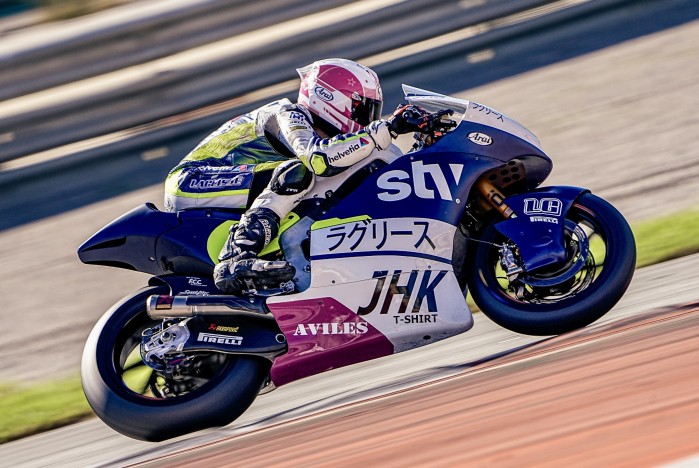 Milan Pawelec pierwsze testy motocykla Moto2