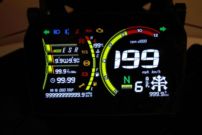 Voge 625DSX wyswietlacz