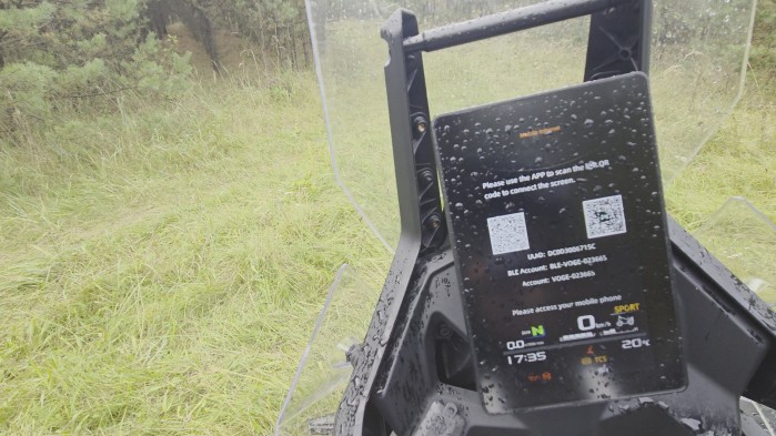 VOGE Rally 800 Black Knight tablet nawigacja