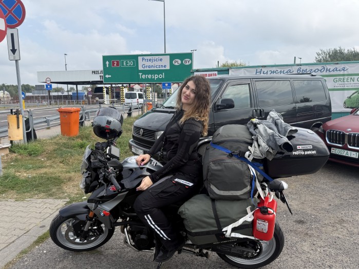 gruzja na motocyklu Na granicy