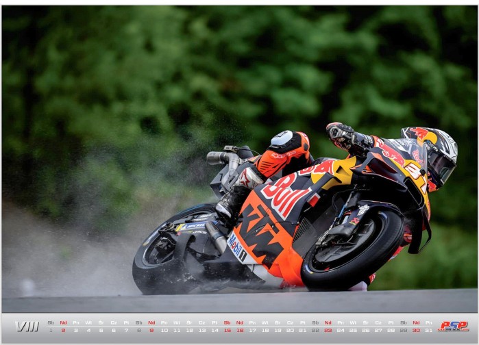 Sierpien Pedro Acosta kalendarz na 2026