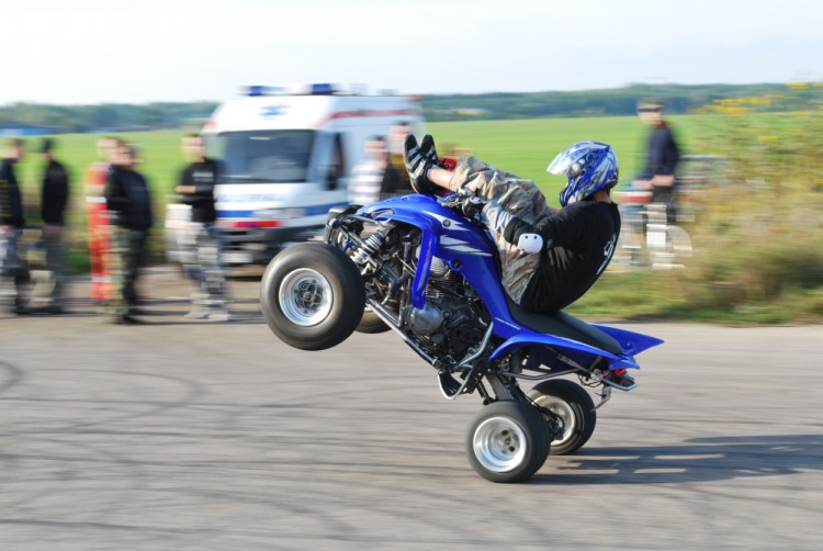 Quad wheelie