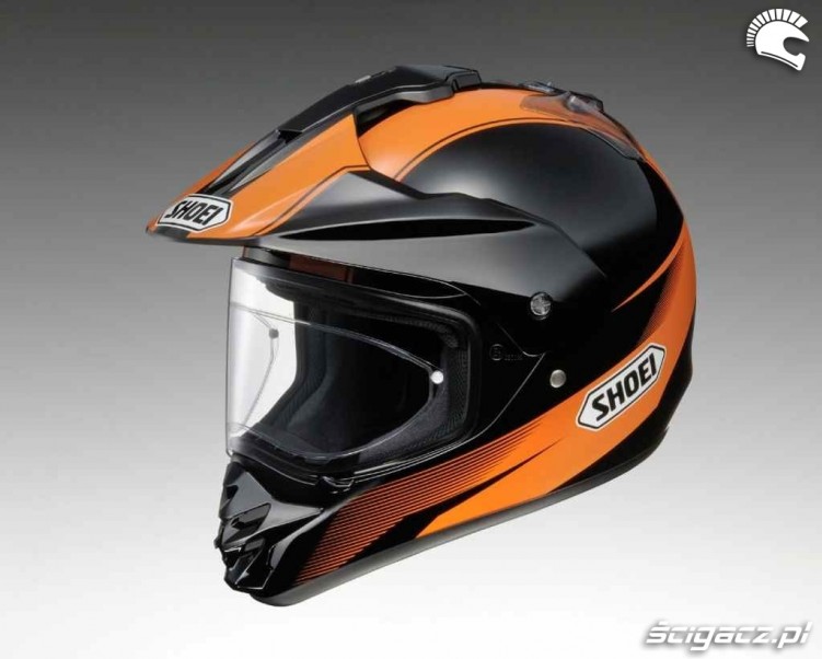 pomaranczowo czarny shoei