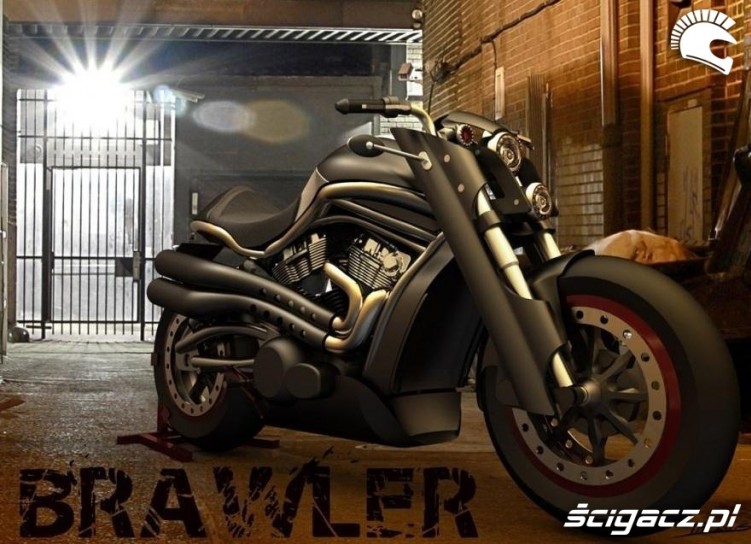 Harley Davidson Brawler w garazu