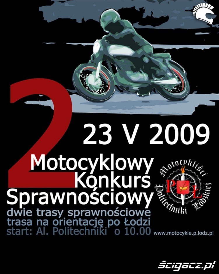 Motocyklowy Konkurs Sprawnosciowy plakat