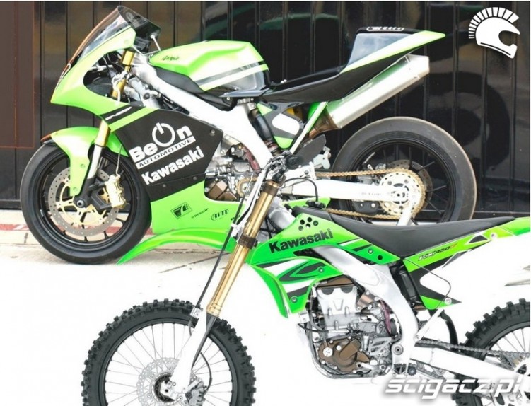 beon450 Kawasaki before and after