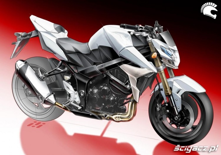 szkic koncepcyjny Suzuki GSR750