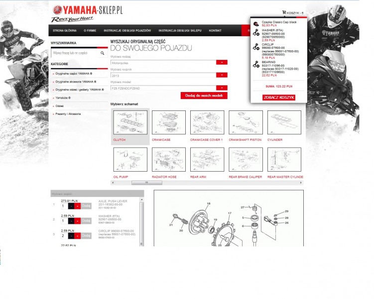 sklep internetowy Yamaha