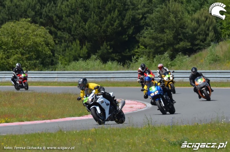grupa zielona Trening motocyklowy Speed Day 2013