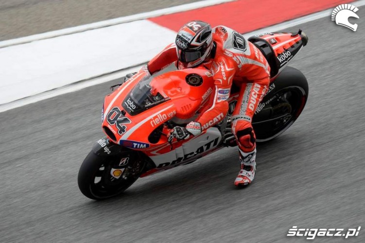 Hamowanie Grand Prix Malezji Ducati