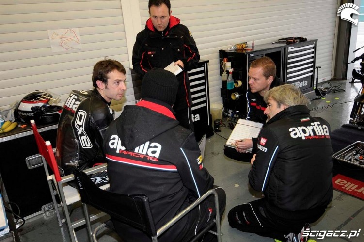 Kierwca i technicy Testy WSBK Jerez 2013