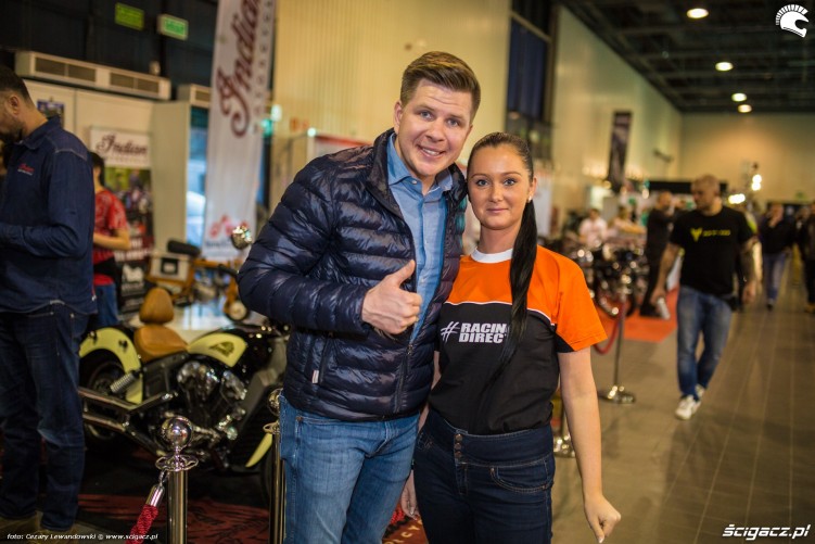 Warszawskie targi motocyklowe 2017 Filip Chajzer