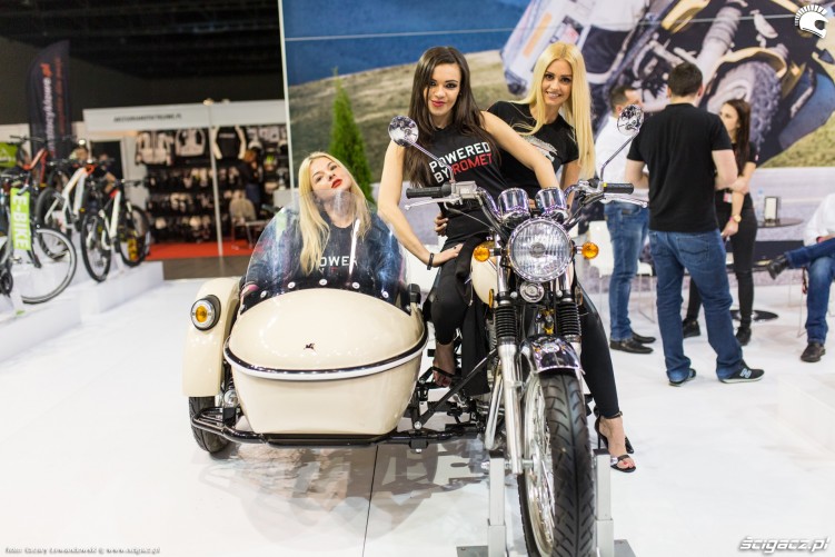 Wystawa Motocykli i Skuterow Moto Expo 2017 Romet z wozkiem bocznym