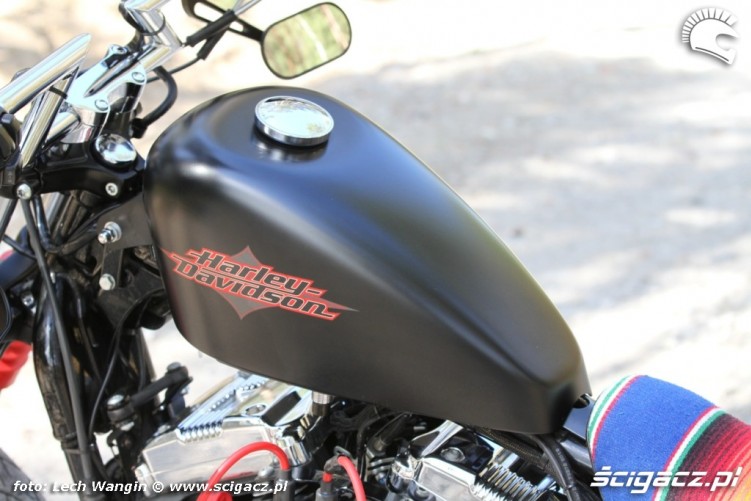 24 Custom Hell Ride Harley Davidson Sportster z bliska