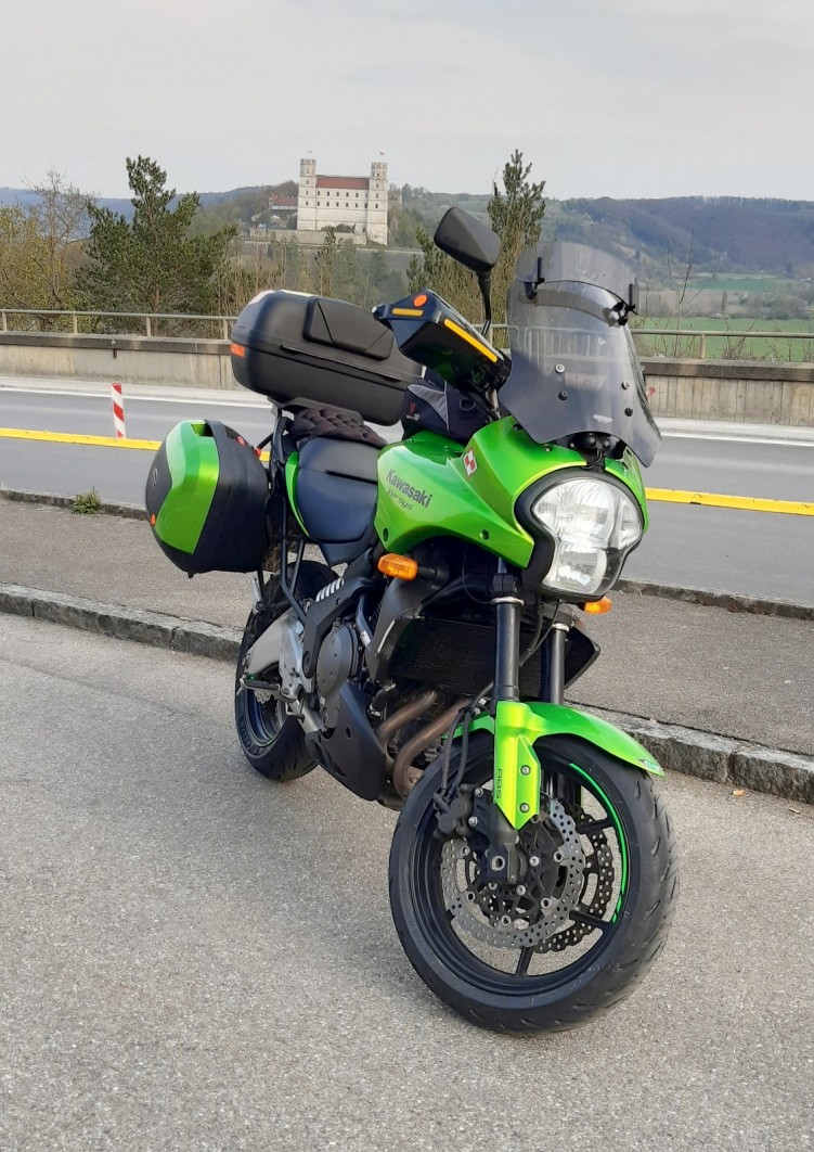 kawasaki versys 650 z kuframi  w trasie