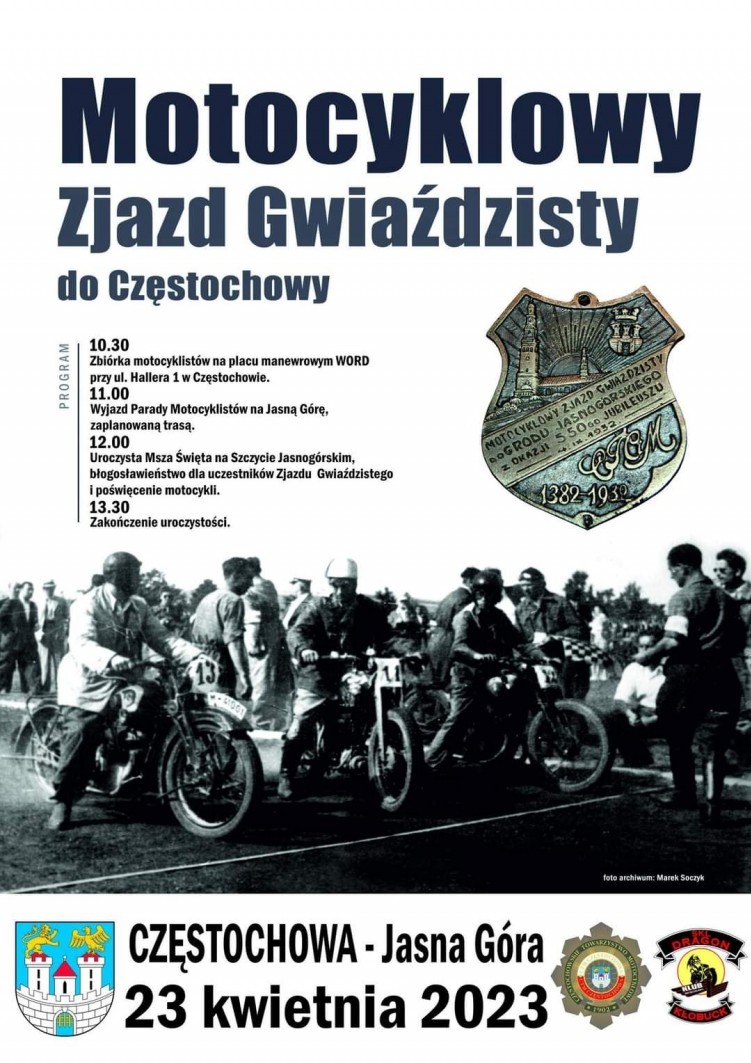 69 Motocyklowy Zjazd Gwiazdzisty do Czestochowy plakat