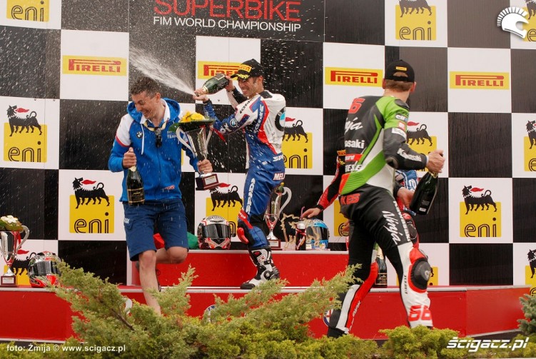 Brno podium klasy Superbike