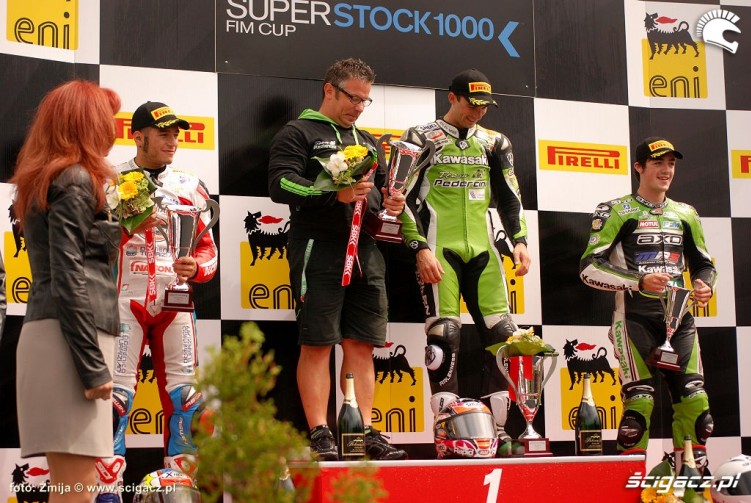 SBK Superstock 1000 podium Brno