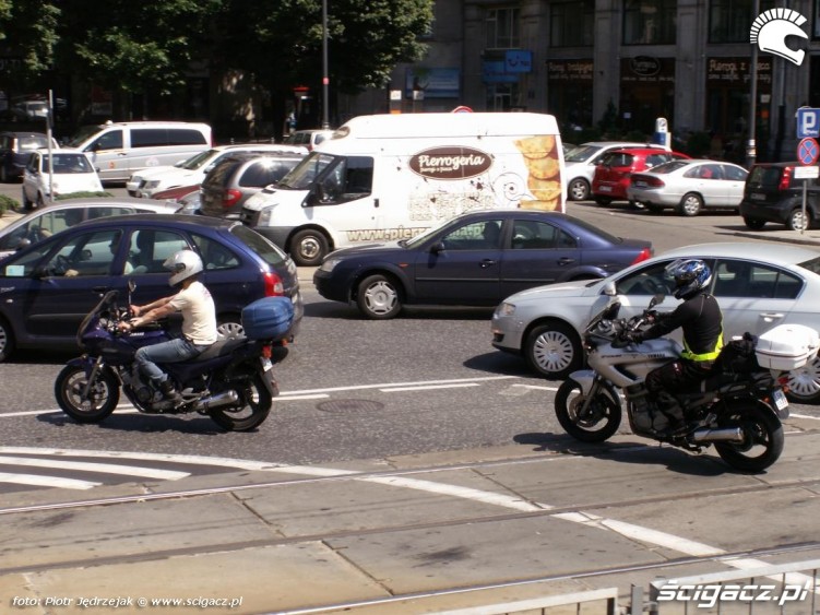 motocykl korek protest przeciwko oplatom na autostradach