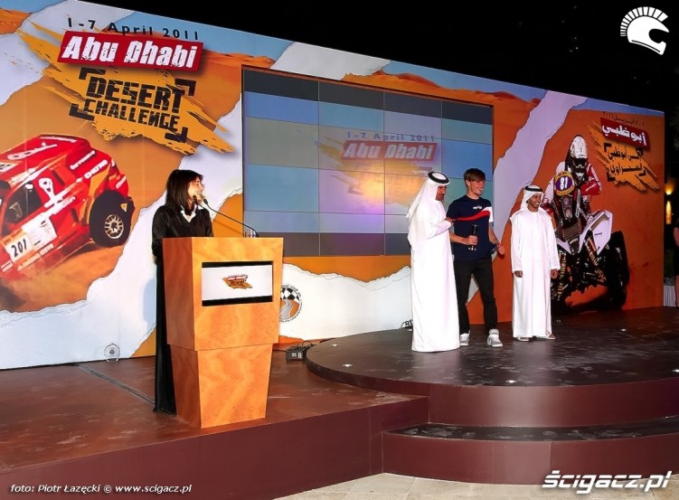 przygonski konferencja Abu Dhabi Desert Challenge 2011