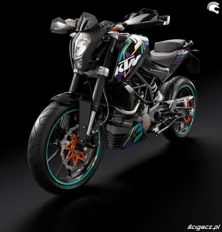 lewy przod KTM Duke 125