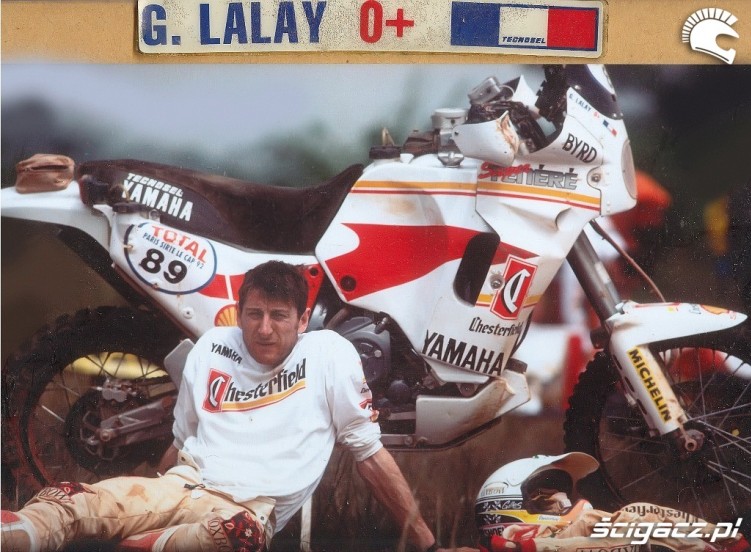 Gilles Lalay i jego Yamaha
