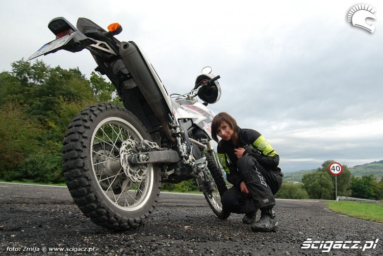 Na WR250R w Beskidy