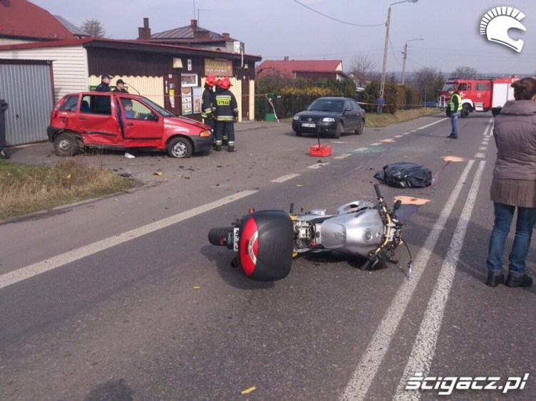 Wypadki motocyklowe 2016 Cieszyn