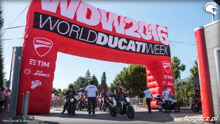 World Ducati Week wjazd
