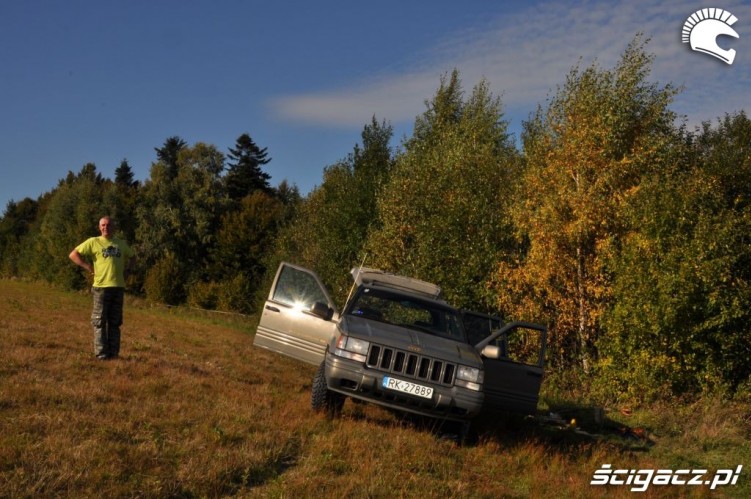 Jeep w Bieszczadach