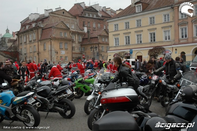 Mikolaje na motocyklach Lublin 2009 na placu