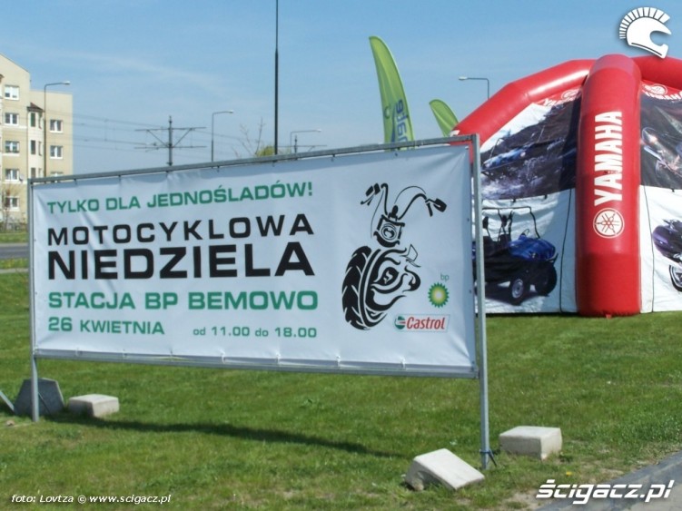 Plakat Motocyklowa niedziela na Stacjach BP