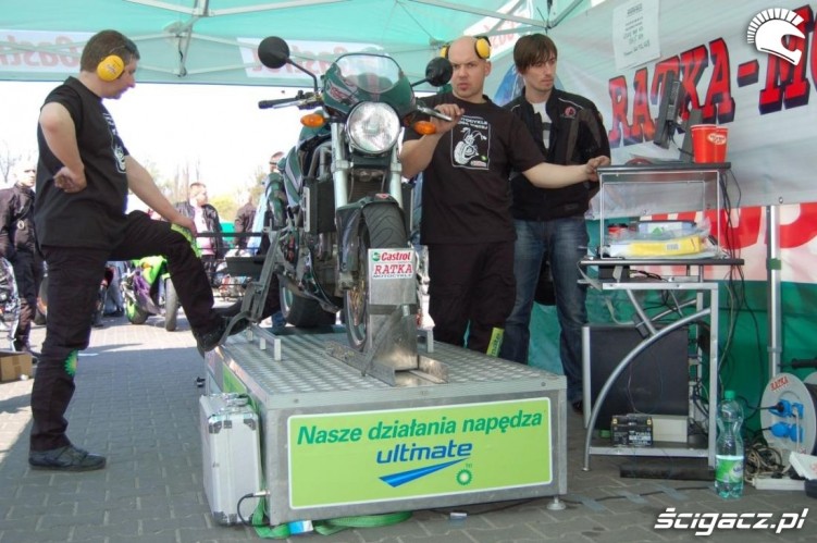 monster hamownia motocyklowa niedziela na BP w Poznaniu 2010